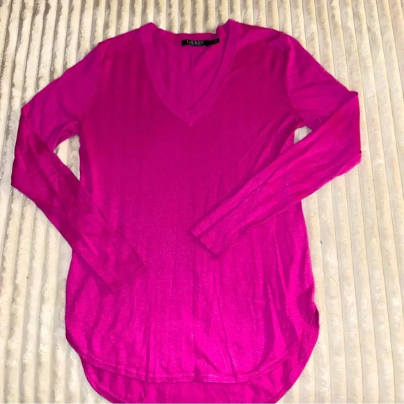 Ralph Lauren Barbie Pink Light Sweater Small sku044 - Picture 1 of 7